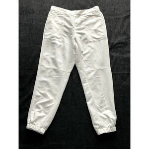 Nanette Lepore Pants Women 4 White Joggers‎ Pockets Lightweight Pull On
